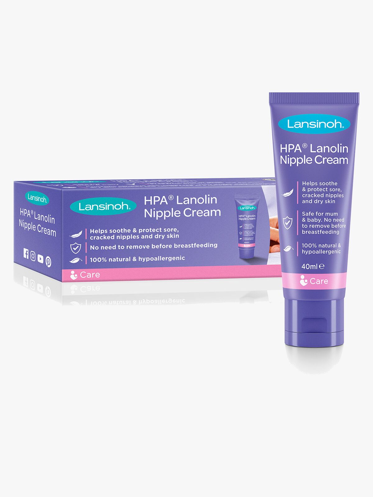 Lansinoh Lanolin Brystvortekrem HPA 40ml