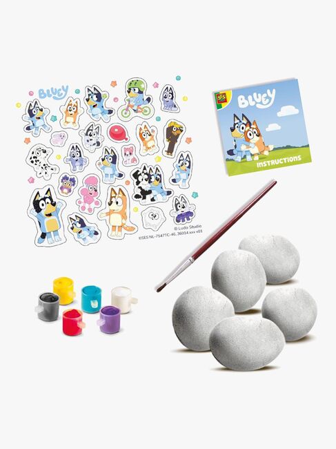 SES Creative Bluey Hobbysett Steinmaling