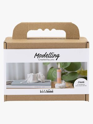 Creativ Company Hobbysett Lufttørkende Leire Lysestake