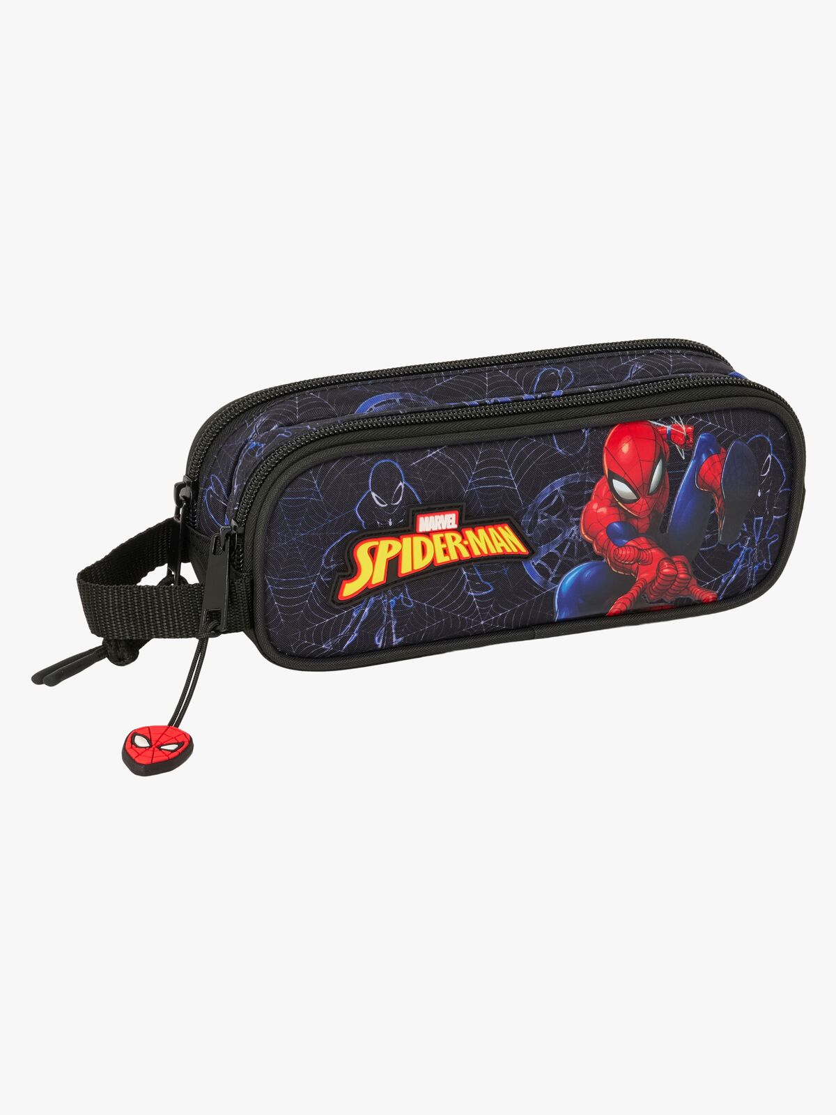 Marvel Spider-Man Dobbeltpennal Attack, Svart/Blå