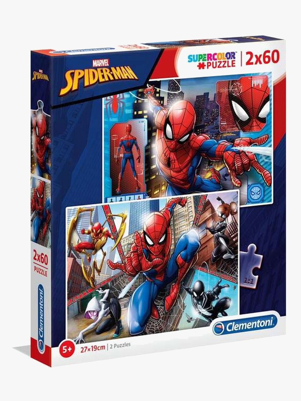 Marvel Spider-Man Puslespill 2x60 Brikker