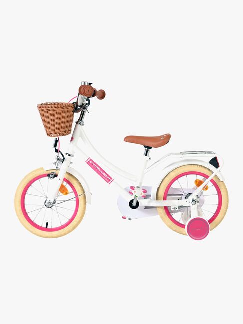 Volare Excellent Sykkel med Kurv 14 Tommer, Hvit