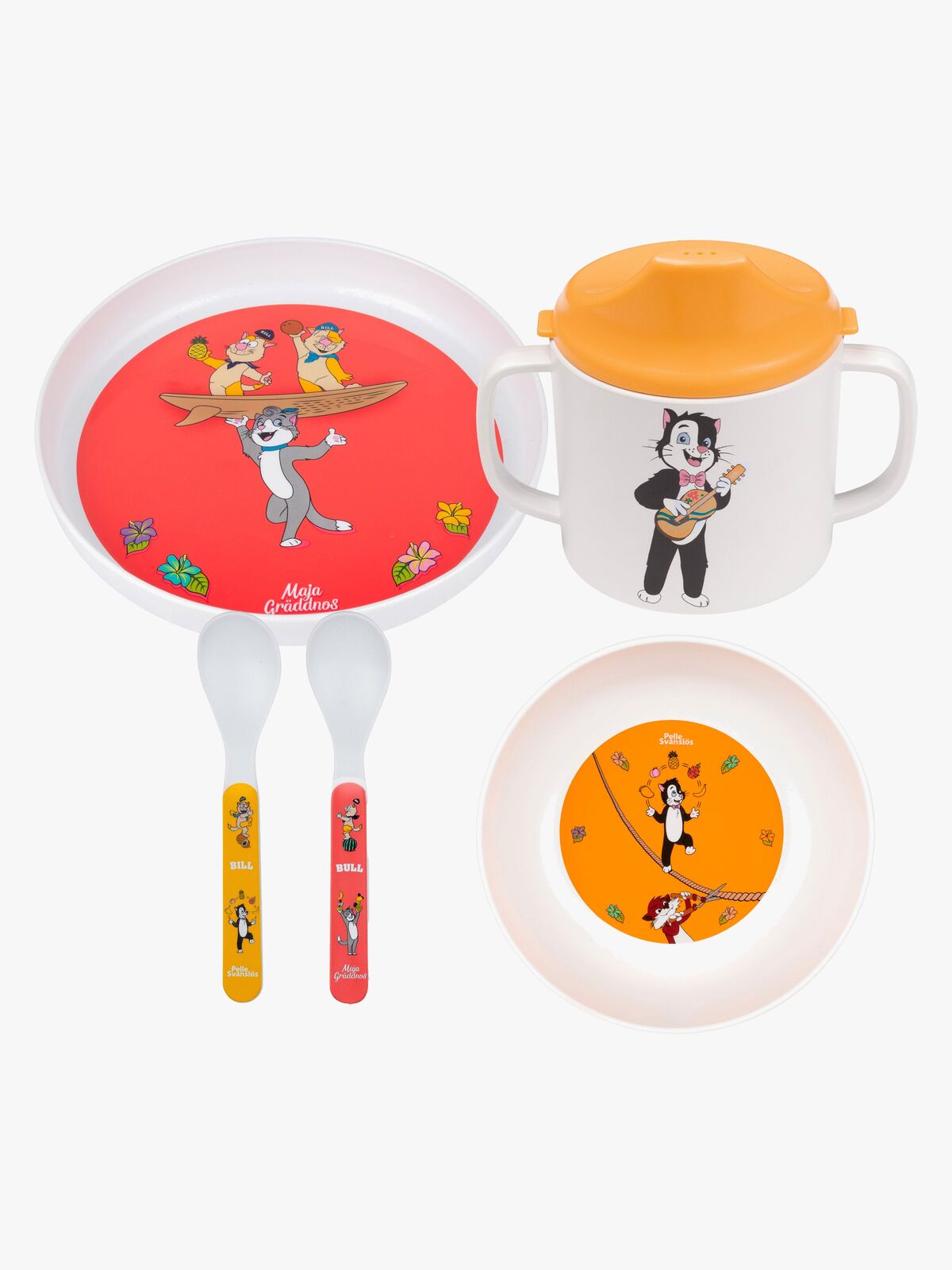 Pelle Svansløs Matsett 5 Deler