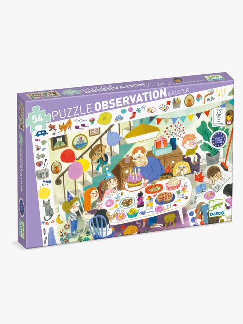 Djeco Observasjonspuslespill Bursdagsselskap 54 Brikker