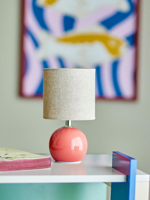 Bloomingville Valdis Bordlampe, Rosa