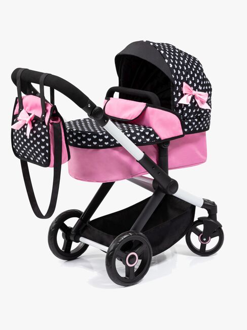 Bayer Design Xeo Dukkevogn, Svart/Rosa