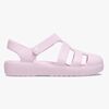 Crocs Classic Fisherman Kids Slippers, Pink Milk