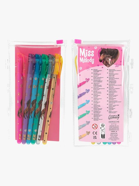 Miss Melody Fargeleggingsbok med Glitterpenner