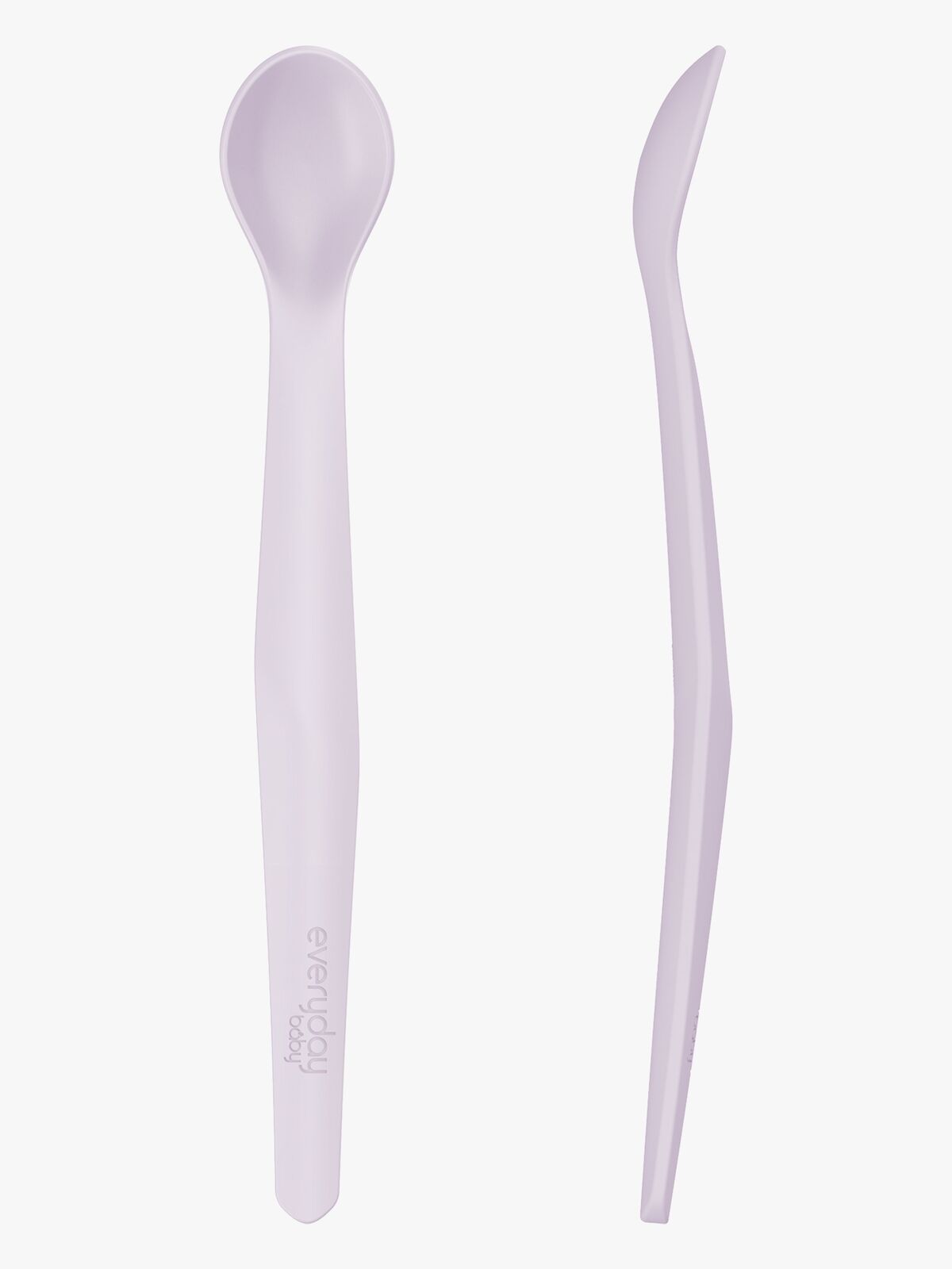 Everyday Baby Skje Silikon 2-Pakk, Lavendel