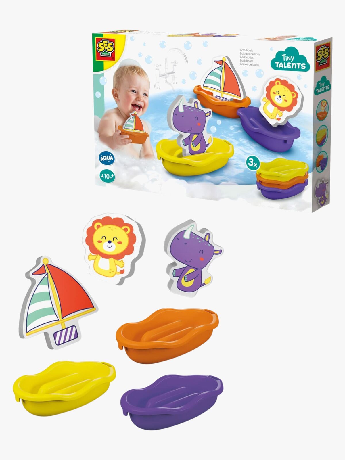 SES Creative Badelekesett Båter med Skumdyr