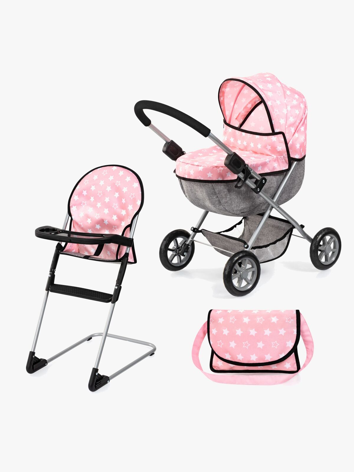 Bayer Design Dukkevogn Cosy Sett, Soft Pink