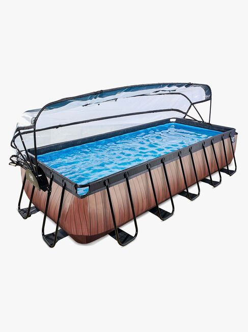 EXIT Bassengsett med Kuppel 540x250x100 cm, Tre