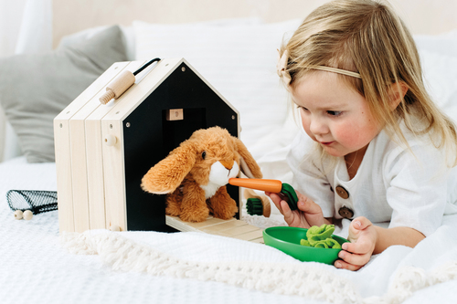 Small Foot Lekesett Kanin med Bur & Innhegning