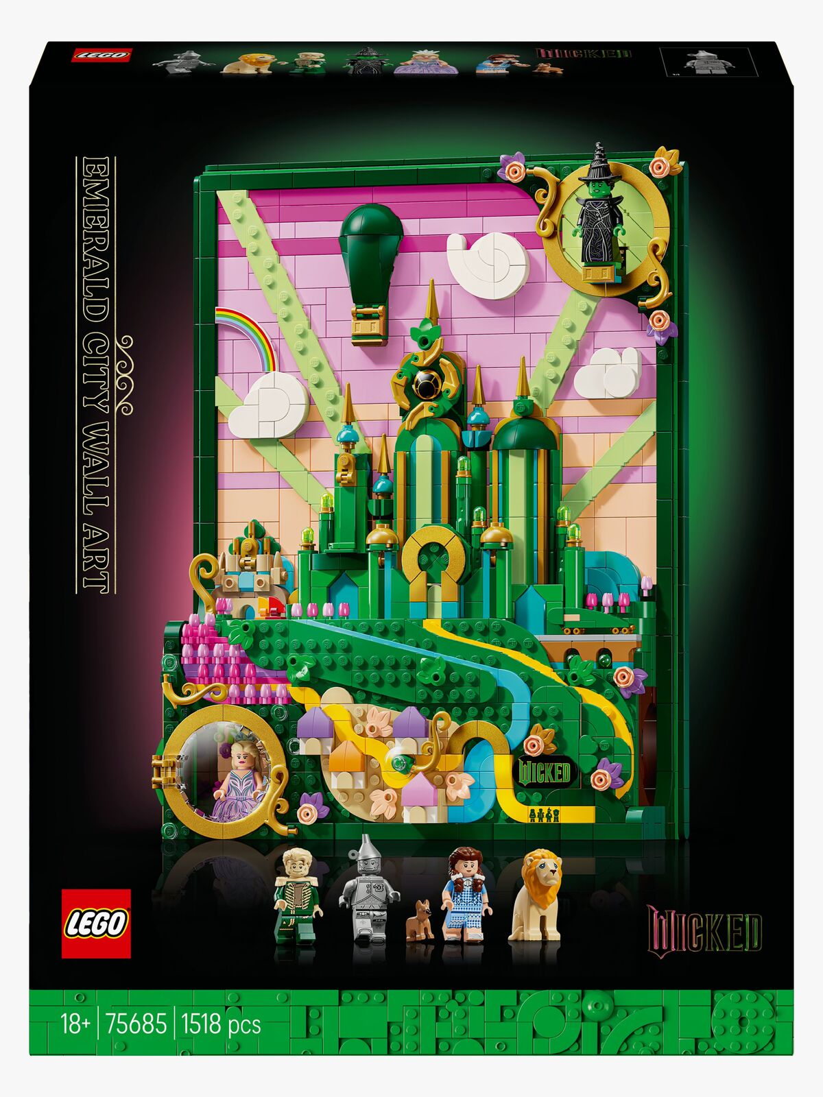 LEGO Wicked 75685 Emerald City-veggkunst