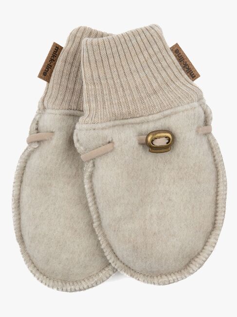 Mikk-Line Votter Merinoull, Melange Offwhite