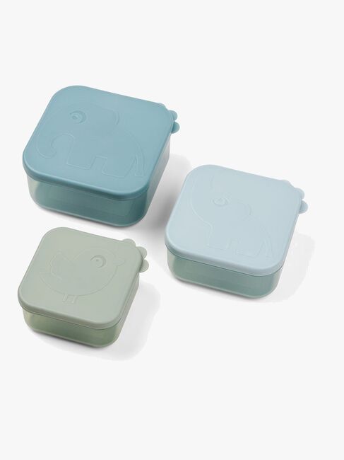 Done By Deer Deer Friends Snackbokser 3-pack, Blå