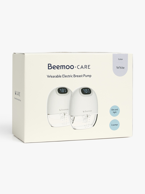 Beemoo CARE Wearable Slim Elektrisk Brystpumpe Dobbel, White