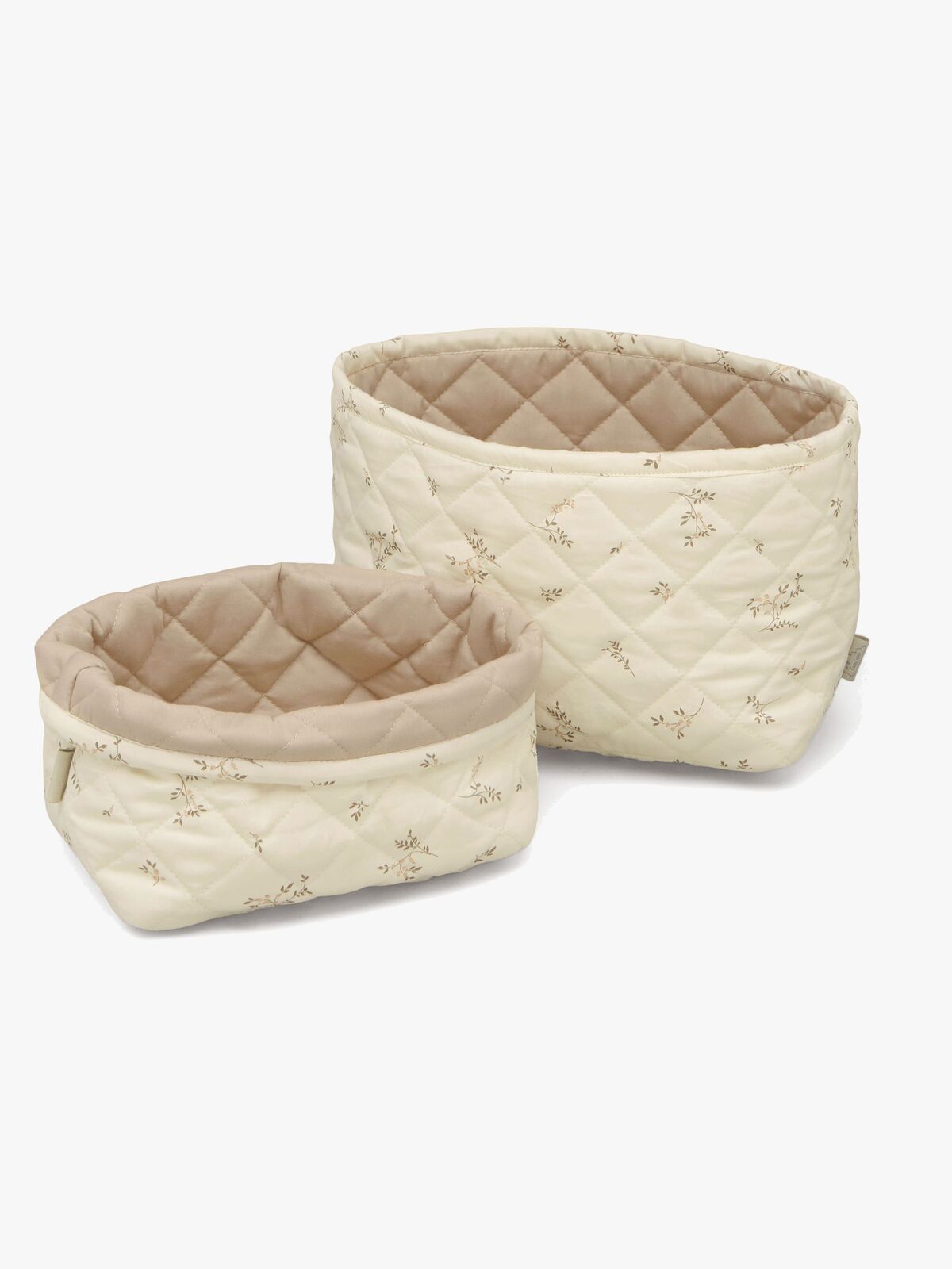 Cam Cam Copenhagen Quilted Oppbevaringskurver 2-Pack, Latte