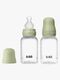 BIBS Slow Flow Tåteflaske Silikon 2-Pakk 150 ml, Sage