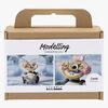 Creativ Company Hobbysett Mini Lufttørkende Leire Robot, Grå/Rosa