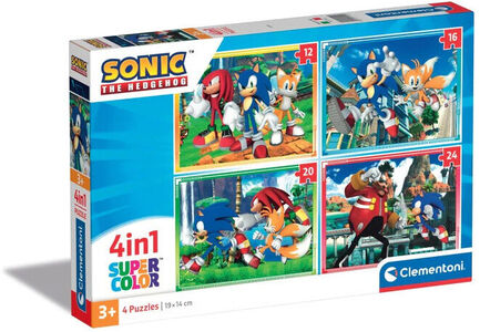 Clementoni Puslespill Sonic 4-in-1