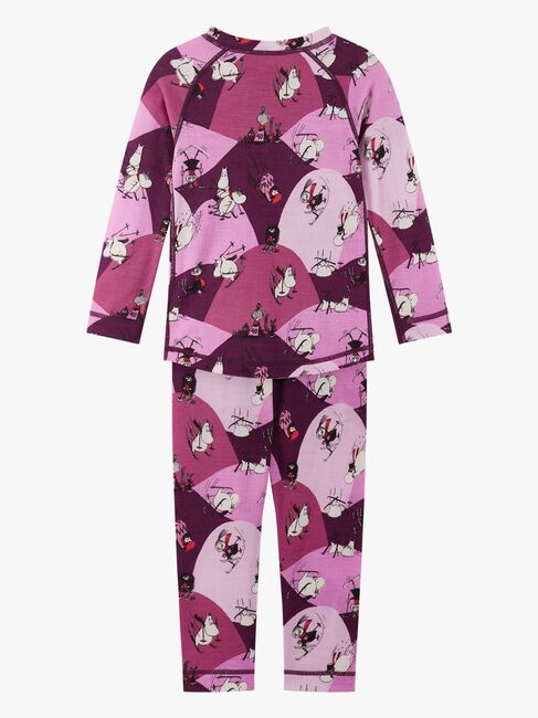 Reima Mummitrollet Trivsam Superundertøy Ullblanding, Rose Pink