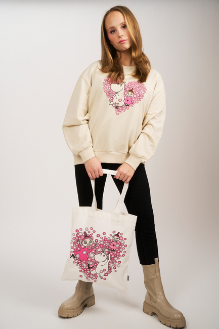 Mummitrollet Venner Tøyveske, Hvit