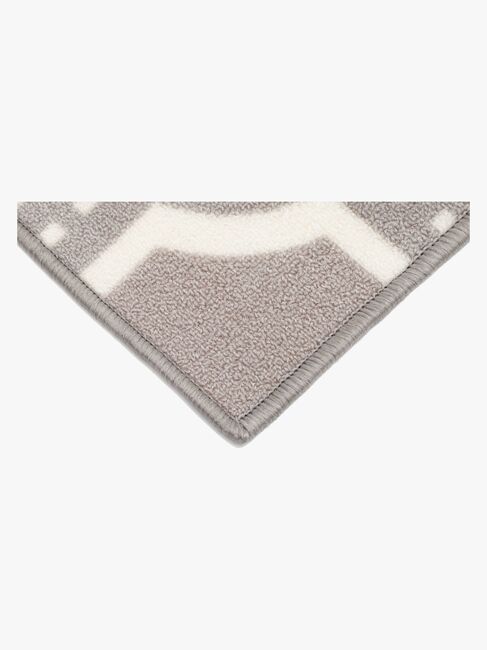 KMCarpets Veiteppe Gummiert Grå 133 x 170