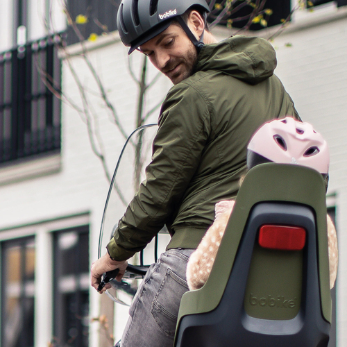 BoBike ONE Maxi Frame/Rack Mount Sykkelsete, Olive Green