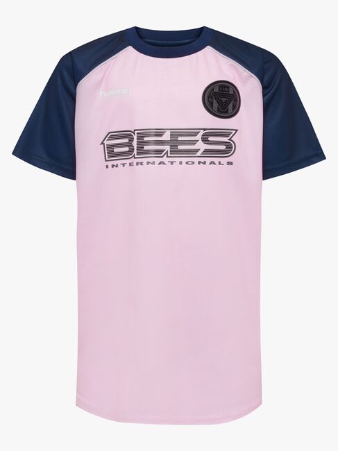 Hummel JR Loose Tiger Soccer T-skjorte, Roseate Spoonbil