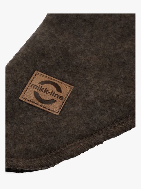 Mikk-Line Balaklava Merinoull, Dark Brown Melange