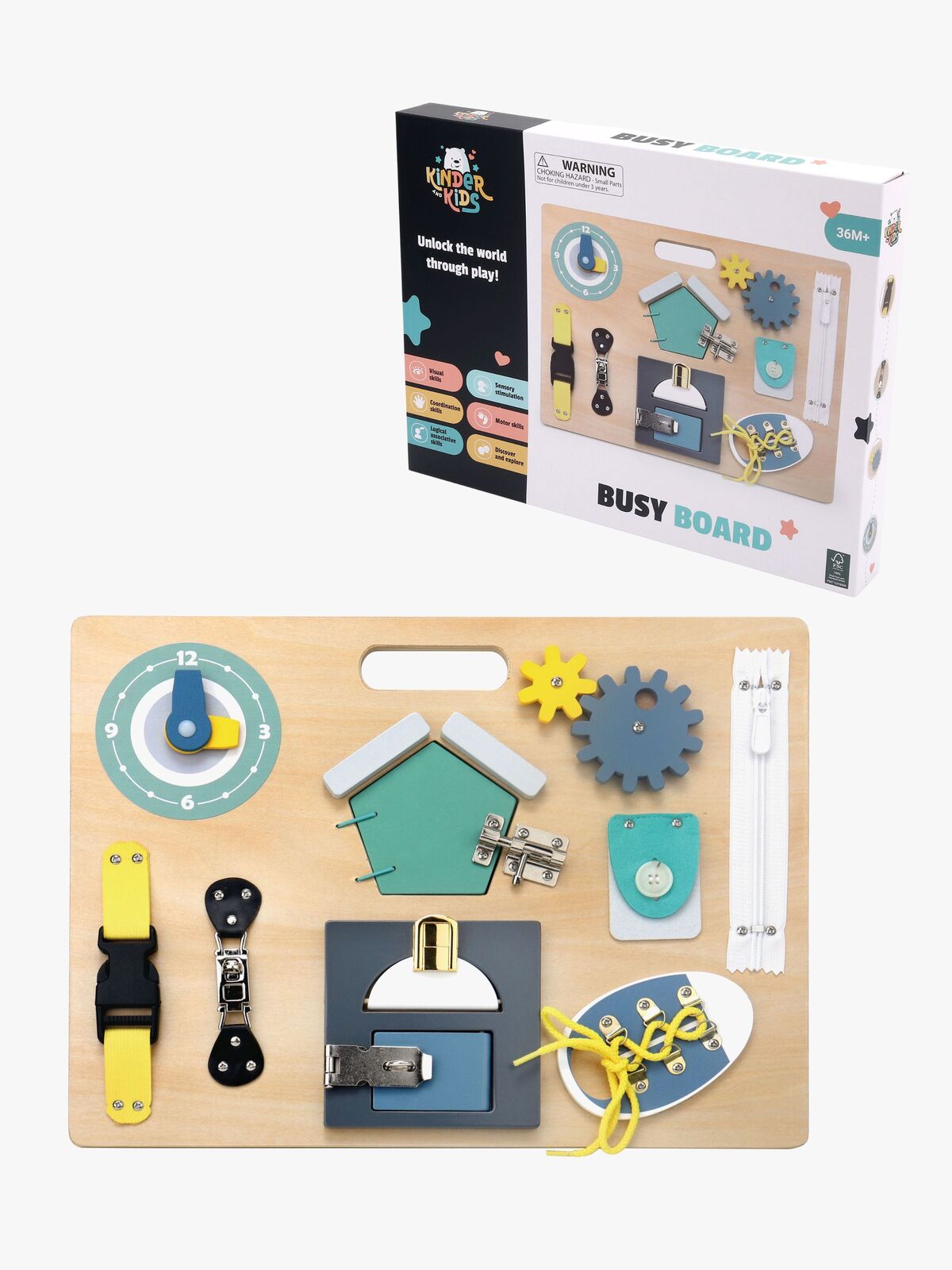 Kinder and Kids Montessori Aktivitetstavle