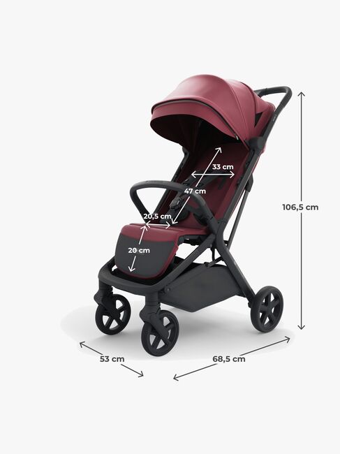 Kinderkraft NUBI 3 Sportsvogn, Dark Ruby