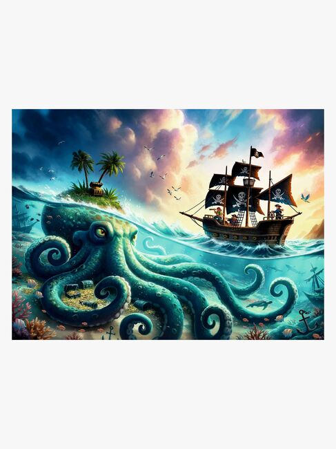 Ravensburger Puslespill Pirate Treasure 100 Brikker