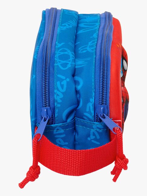 Marvel Spider-Man 3D Dobbeltpennal, Rød/Marineblå