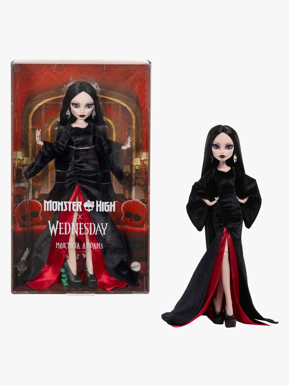 Monster High Wednesday Motedukke Morticia