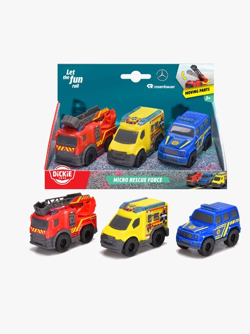 Dickie Toys Mini Redningsbiler 3-Pakk