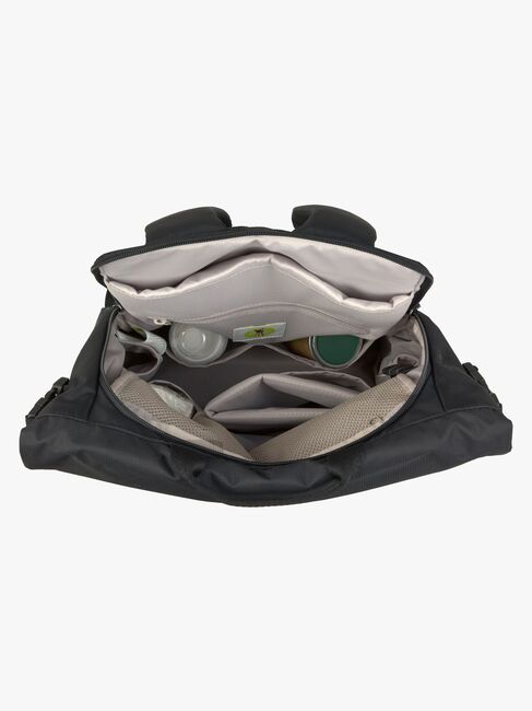 Lässig Outdoor Stelleveske Ryggsekk med Roll-top-åpning, Black