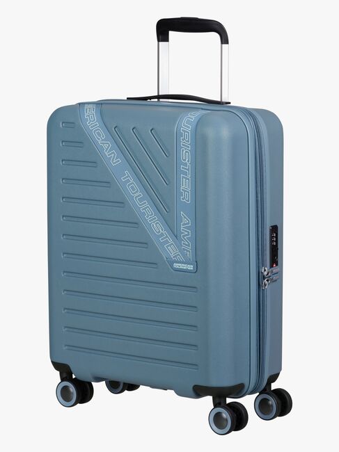 American Tourister Dynabelt Spinner Trillekoffert 36L, Rainstorm Blue