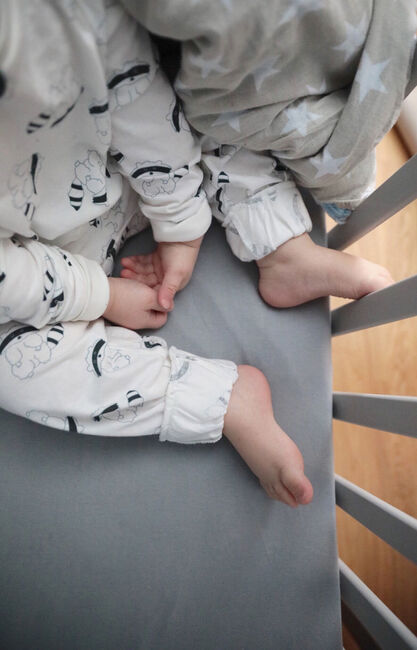 Candide Stretchlaken 60x120, Grå