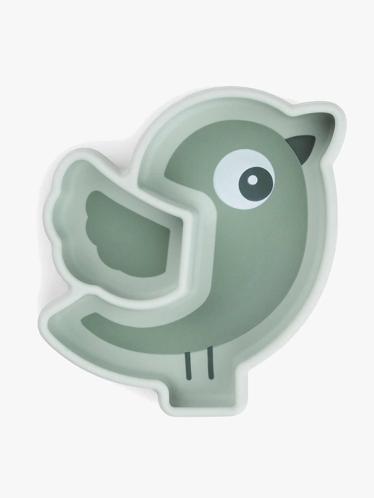 Done By Deer Stick & Stay Silikontallerken Birdee, Green