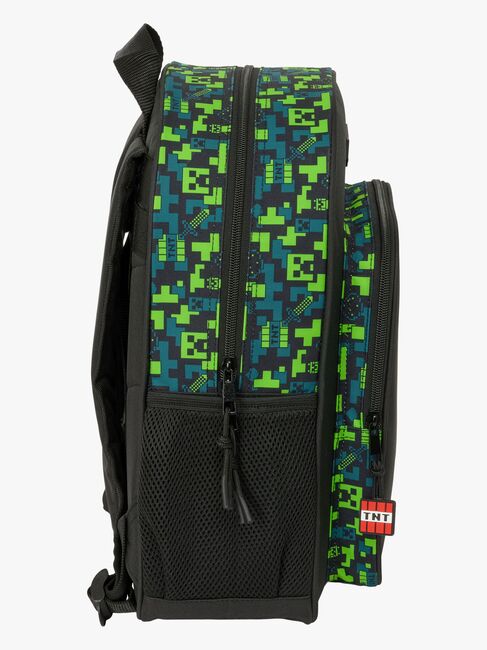 Minecraft Junior Ryggsekk 15L TNT, Grønn/Svart