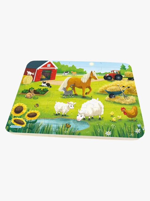 Kärnan Rammepuslespill På Bondegården 16 Brikker