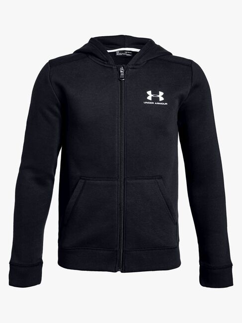 Under Armour EU Cotton Fleece Full Zip Jakke, Black