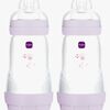 MAM Easy Start Tåteflaske Anti-kolikk 260 ml 2-Pakk, Rosa