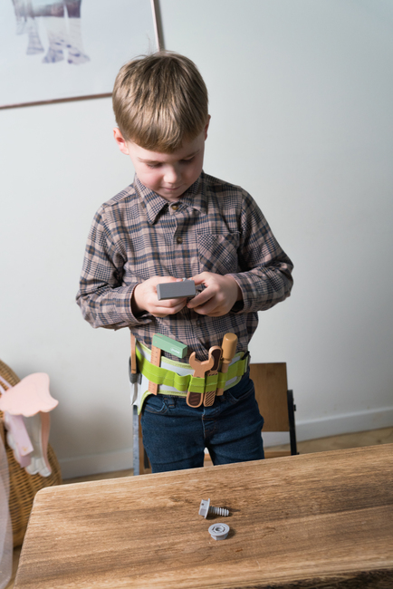 Dantoy Verktøybelte Wood In Gift Box