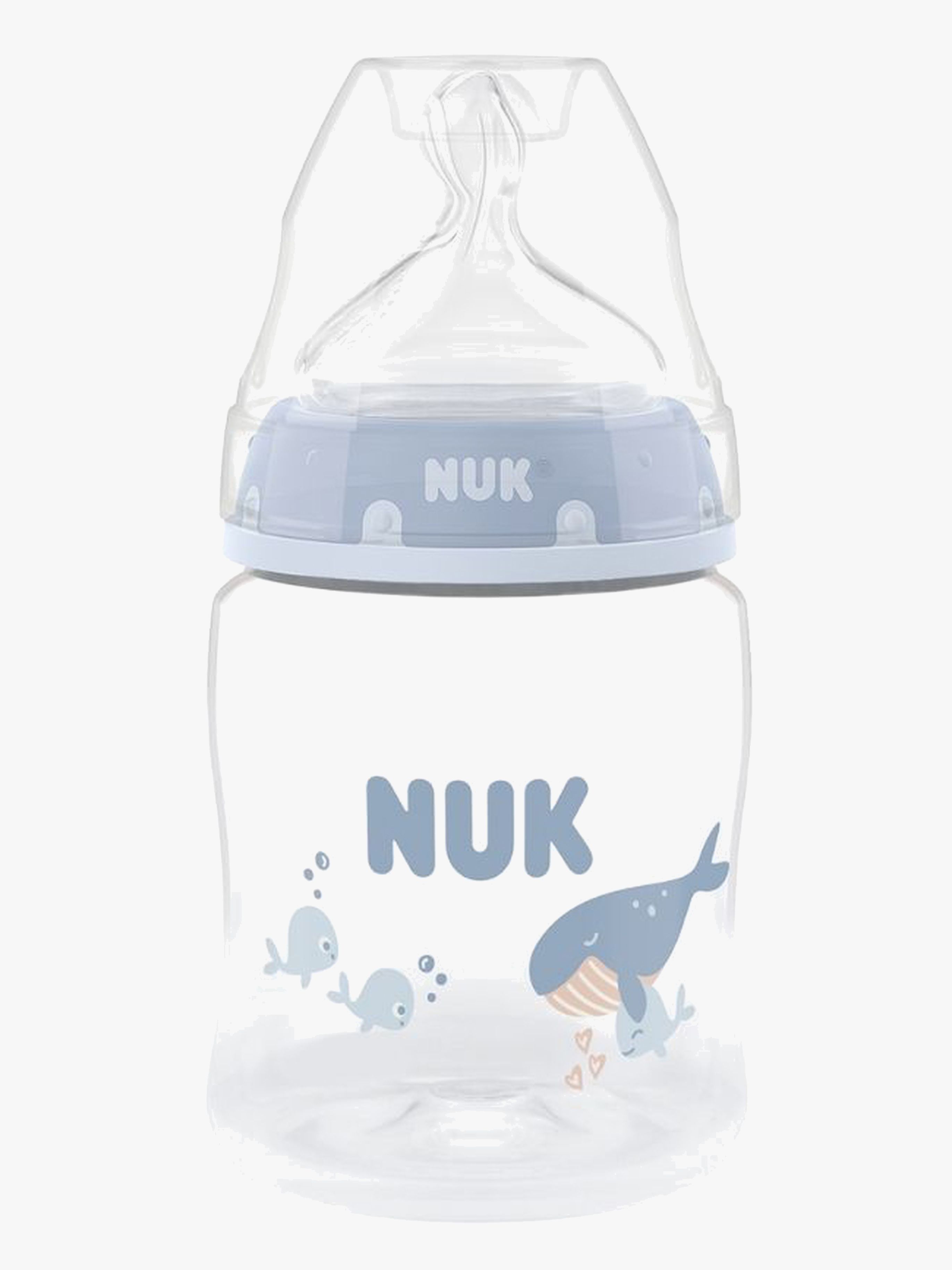 NUK First Choice Tåteflaske 150 ml, Whale - Tåteflasker & Tilbehør - Silikon