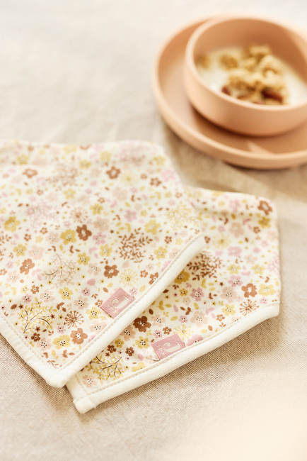 Jollein Bandana Tøysmekke 2-Pakk, Flower Fairies