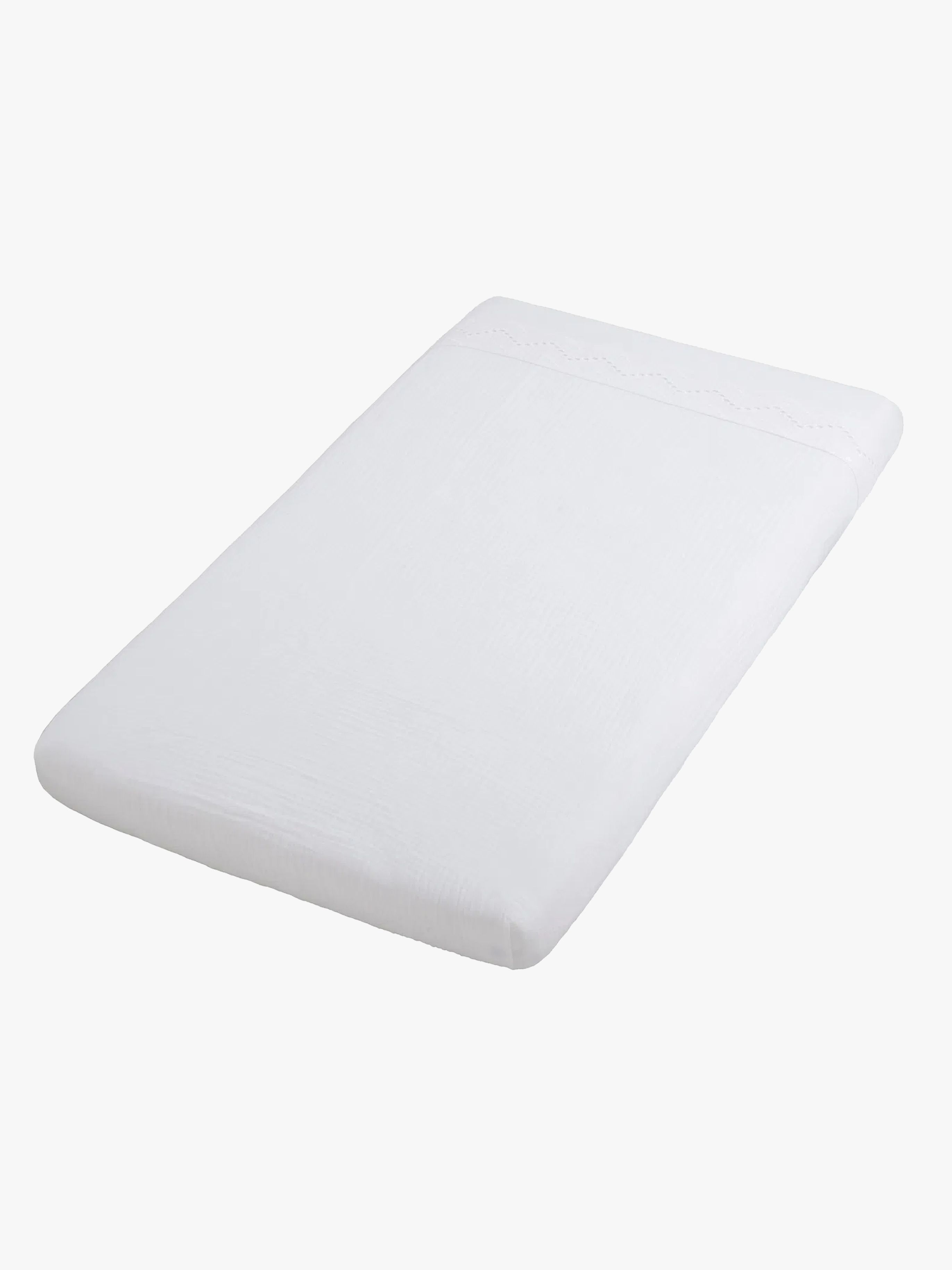 Baby's Only CALM Stretchlaken med Broderi 40x80, White - Laken - 100% Bomull