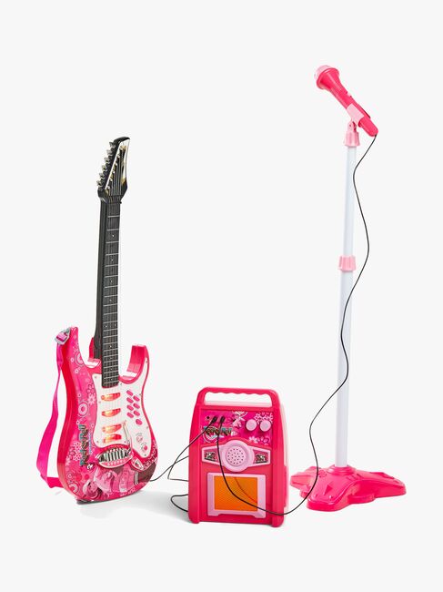 Cloudberry Castle Lekegitar med Mikrofon & Høyttaler, Rosa